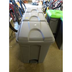3 NEW GREEN RECYCABLE BINS