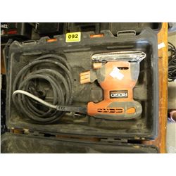 RIDGID ELECTRIC SANDER WITH CASE