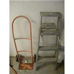 2 WHEEL DOLLY/4FT STEP LADDER