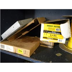 LOT OF FASTNERS/SECURITY DOOR PANELS