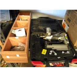 23 GAGE BRAD NAILER WITH CASE/SMALL BOX OF FITTINGS