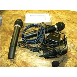 MICROPHONES/PORTABLE EXTERNAL BATTERY/MICROPHONE TRANSMITTER