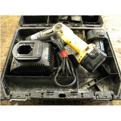 DEWALT CORDLESS SCREW DRIVER WITH 2 BATTERIES & CHARGER IN CASE