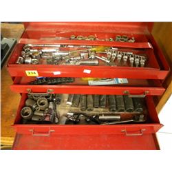 RED TOOLBOX & CONTENTS