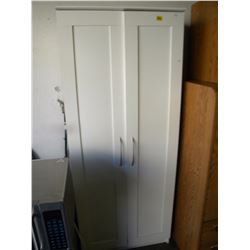 4 SHELF WHITE STORAGE CABINET