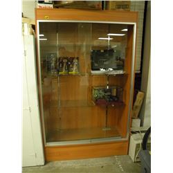 DOUBLE GLASS DOOR SHOWCASE (CONTENTS NOT INCLUDED)