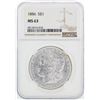 Image 1 : 1886 NGC MS63 Morgan Silver Dollar