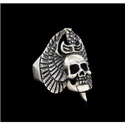 Classic Sterling Silver Skull Ring