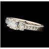 Image 1 : 1.09 ctw Diamond Ring - 14KT White Gold