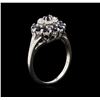 Image 3 : 1.04 ctw Blue Sapphire and Diamond Ring - 10KT White Gold