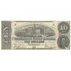 Image 1 : 1863 $10 The Confederate States of America Note T-59 CC