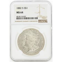 1882-S MS64 NGC Morgan Silver Dollar