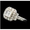 Image 1 : 0.50 ctw Diamond Ring - 14KT White Gold