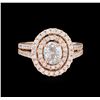 Image 2 : 1.76 ctw Diamond Ring - 14KT Rose Gold