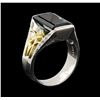 Image 4 : 5.04 ctw Tourmaline and Diamond Ring - Platinum and Yellow Gold