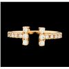 Image 2 : 0.41 ctw Diamond Ring - 18KT Rose Gold