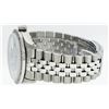 Image 7 : Rolex Mens 36mm Stainless Steel Red String Diamond Datejust Wristwatch