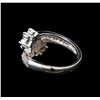 Image 3 : 14KT White Gold 1.10 ctw Diamond Ring