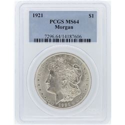 1921 PCGS MS64 Morgan Silver Dollar