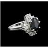 Image 1 : 2.48 ctw Sapphire and Diamond Ring - 14KT White Gold