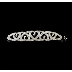 0.40 ctw Diamond Bracelet - 10KT White Gold