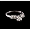 Image 1 : 0.50 ctw Diamond Ring - 14KT White Gold