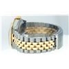 Image 7 : Rolex Mens Two Tone Red Vignette Diamond Pyramid Bezel Datejust