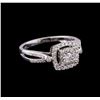 Image 1 : 0.47 ctw Diamond Ring - 14KT White Gold