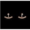 Image 1 : 1.10 ctw Diamond Earrings - 14KT Rose Gold