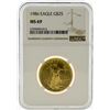 Image 1 : 1986 NGC MS69 $25 Eagle Gold Coin