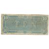 Image 2 : 1864 $10 The Confederate States of America Note T-68 CC