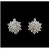 Image 1 : 14KT White Gold 2.40 ctw Diamond Earrings