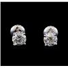 Image 1 : 1.46 ctw Diamond Stud Earrings - 14KT White Gold