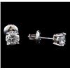 Image 2 : 1.46 ctw Diamond Stud Earrings - 14KT White Gold