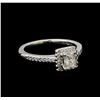 Image 1 : 0.69 ctw Diamond Ring - 14KT White Gold