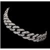 Image 2 : 5.40 ctw Diamond Bracelet - 14KT White Gold