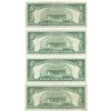 Image 2 : 1963 $5 Fine Red Seal Bill Lot of 4