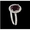 Image 4 : 2.34 ctw Ruby and Diamond Ring - 14KT White Gold