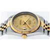 Image 7 : Rolex Mens 18K Two Tone Champagne Diamond Datejust Quickset Wristwatch 16233