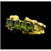 Image 1 : 2.50 ctw Green Tourmaline Ring - 18KT Yellow Gold