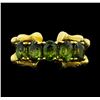 Image 2 : 2.50 ctw Green Tourmaline Ring - 18KT Yellow Gold