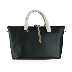 Chloe Baylee Black and Gray Shoulder/Tote Bag