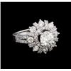 Image 1 : 2.40 ctw Diamond Ring - 14KT White Gold