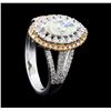 Image 4 : 1.45 ctw Diamond Ring - 18KT Rose And White Gold