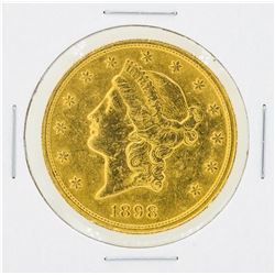 1898-S $20 Liberty Head Double Eagle Gold Coin