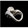 Image 3 : 14KT White Gold 1.06 ctw Diamond Ring