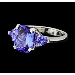 3.75 ctw Tanzanite Ring - Platinum