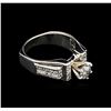 Image 1 : 1.65 ctw Diamond Ring - 18KT White Gold