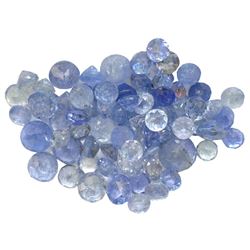 12.29 ctw Round Mixed Tanzanite Parcel