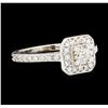 Image 1 : 0.95 ctw Diamond Ring - 14KT White Gold